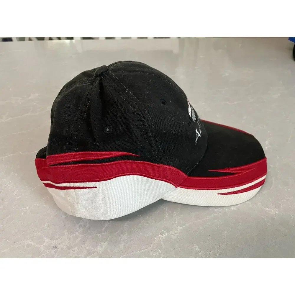 Vintage Arizona Feather Embroidered Souvenir Hat Cap Back Red White Adjustable